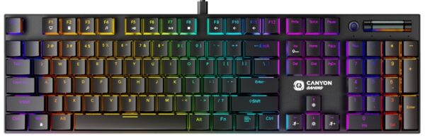 Reducere  ✅ Tastatura Gaming Canyon GK-55 Cometstrike RGB MX Red Linear Switch Mecanica Reducere