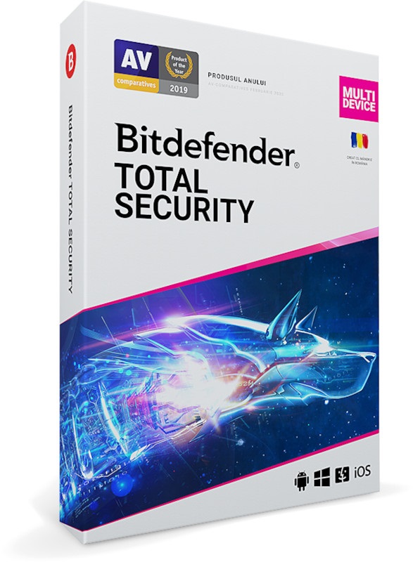 Reducere  ✅ Antivirus Bitdefender Total Security Multi-Device, 3 Dispozitive, 1 An, Licenta noua, Retail Reducere