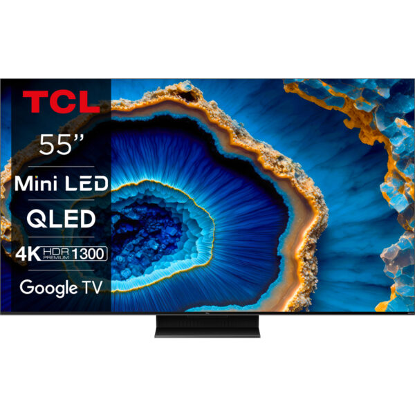 Reducere  ✅ Televizor LED TCL Smart TV QLED Mini LED 55C805 Seria C805 139cm gri-negru 4K UHD HDR Reducere