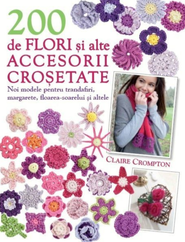 Reducere  200 de flori și alte accesorii croșetate Reducere