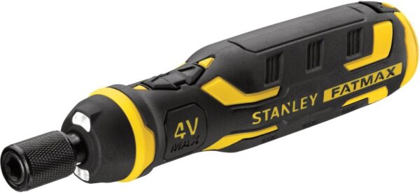 Reducere  ✅ STANLEY Surubelnita electrica Fatmax FMHT66719-0, 4V, 300 RPM, 1.5 Ah, suport magnetic, maner bimaterial, 0.9 N cuplu Reducere