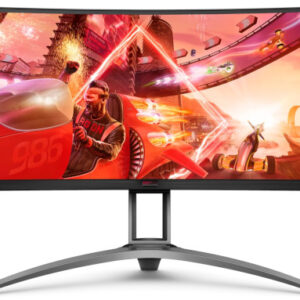 Reducere  ✅ Monitor LED AOC Gaming AG493QCX Curbat 48.8 inch DFHD VA 1 ms 144 Hz HDR FreeSync Premium Reducere