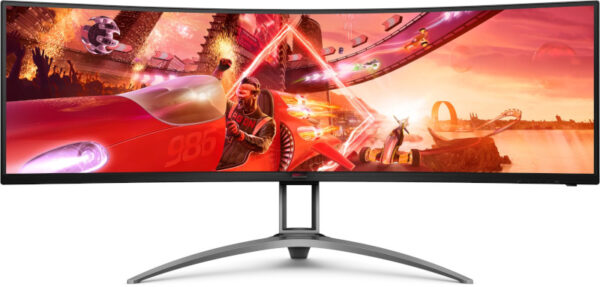 Reducere  ✅ Monitor LED AOC Gaming AG493QCX Curbat 48.8 inch DFHD VA 1 ms 144 Hz HDR FreeSync Premium Reducere