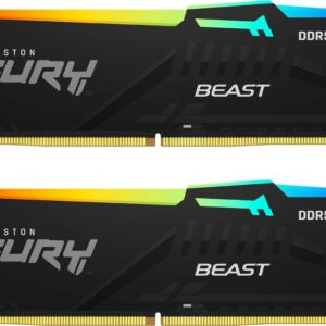 Reducere  ✅ Memorie Kingston FURY Beast RGB 32GB DDR5 6800MHz CL34 Dual Channel Kit Reducere