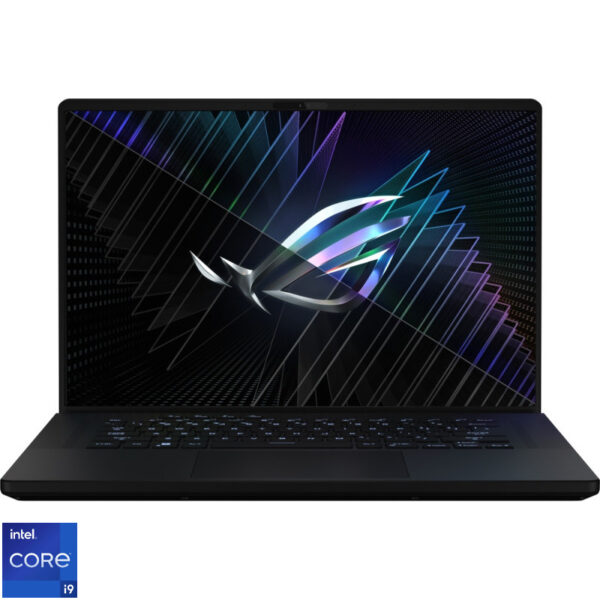 Reducere  ✅ Laptop ASUS Gaming 16” ROG Zephyrus M16 GU604VY, QHD+ Mini LED 240Hz G-Sync, Procesor Intel® Core™ i9-13900H (24M Cache, up to 5.40 GHz), 32GB DDR5, 1TB SSD, GeForce RTX 4090 16GB, Win 11 Home, Off Black AniMe Matrix Reducere