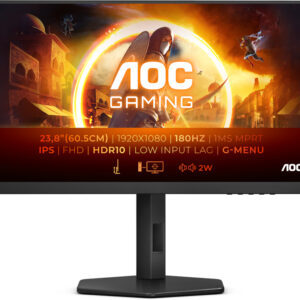 Reducere  ✅ Monitor LED AOC Gaming 24G4X  23.8 inch FHD IPS 0.5 ms 180 Hz HDR G-Sync Compatible Reducere