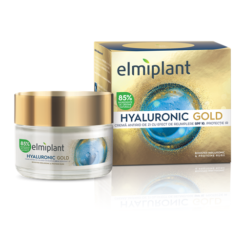 Reducere  ELMIPLANT HYALURONIC GOLD CREMA DE ZI 50ML Reducere