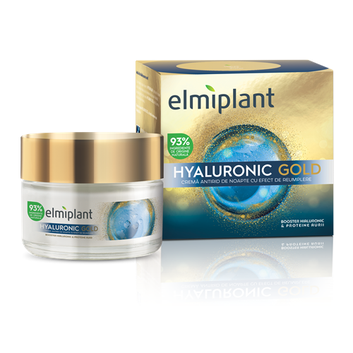 Reducere  ELMIPLANT HYALURONIC GOLD CREMA DE NOAPTE 50ML Reducere