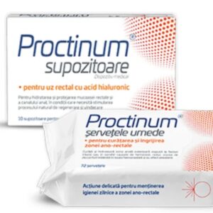 Reducere  ZDROVIT PROCTINUM SUPOZITOARE 10BUC + SERVETELE UMEDE 72BUC CADOU Reducere