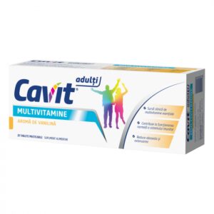 Reducere  CAVIT ADULTI MULTIVITAMINE AROMA VANILINA X 20 TABLETE Reducere