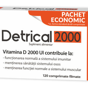 Reducere  ZDROVIT DETRICAL D3 2000UI X 120 COMPRIMATE Reducere