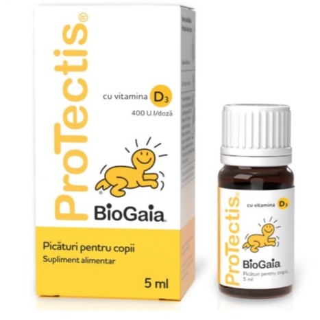 Reducere  BIOGAIA PROTECTIS D3 COPII PICATURI ORALE 5ML Reducere