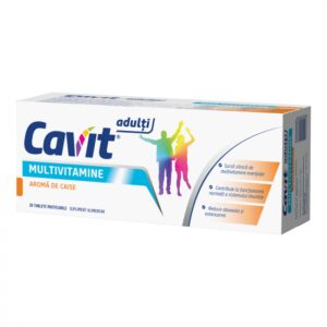 Reducere  CAVIT ADULTI MULTIVITAMINE AROMA CAISE X 20 TABLETE Reducere