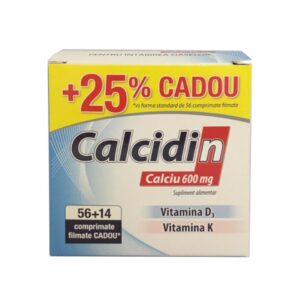 Reducere  ZDROVIT CALCIDIN 56 + 14 COMPRIMATE FILMATE CADOU Reducere