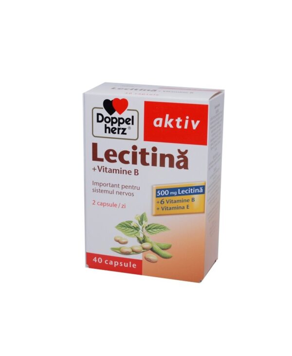 Reducere  DOPPELHERZ AKTIV LECITINA + VITAMINE B+E 40 CAPSULE Reducere