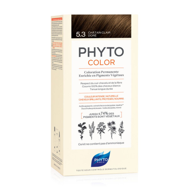 Reducere  PHYTOCOLOR VOPSEA 5.3 LIGHT GOLDEN BROWN Reducere