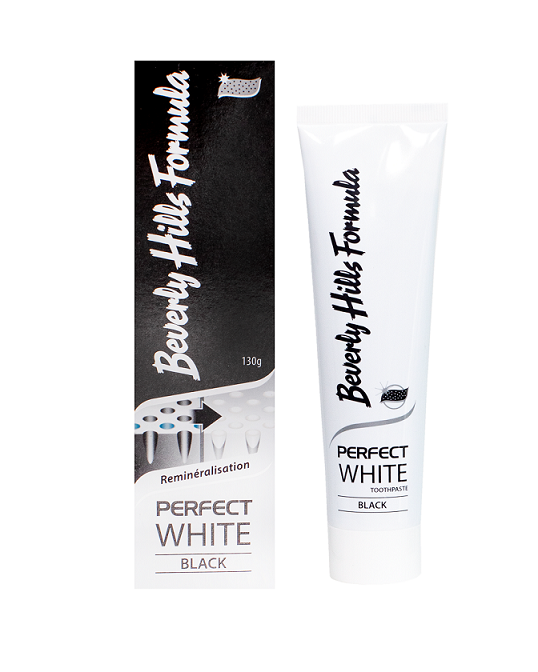 Reducere  BEVERLY HILLS PASTA DE DINTI 575 PERFECT WHITE BLACK 100ML Reducere