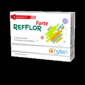 Reducere  HYLLAN REFFLOR FORTE ADULTI 10 CAPSULE Reducere