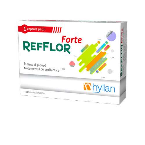 Reducere  HYLLAN REFFLOR FORTE ADULTI 10 CAPSULE Reducere