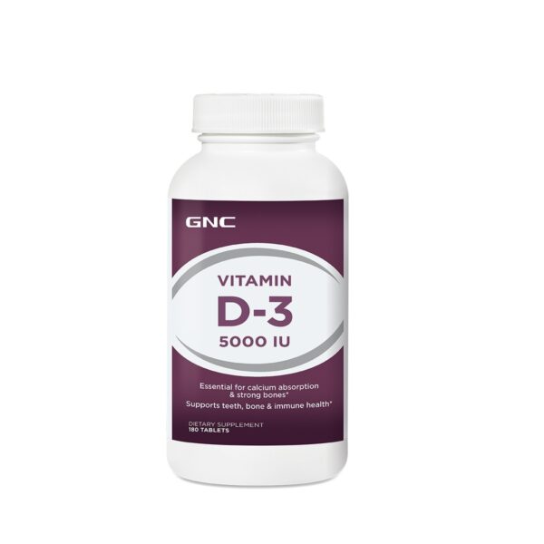 Reducere  GNC VITAMINA D-3 5000UI X 180 TABLETE Reducere