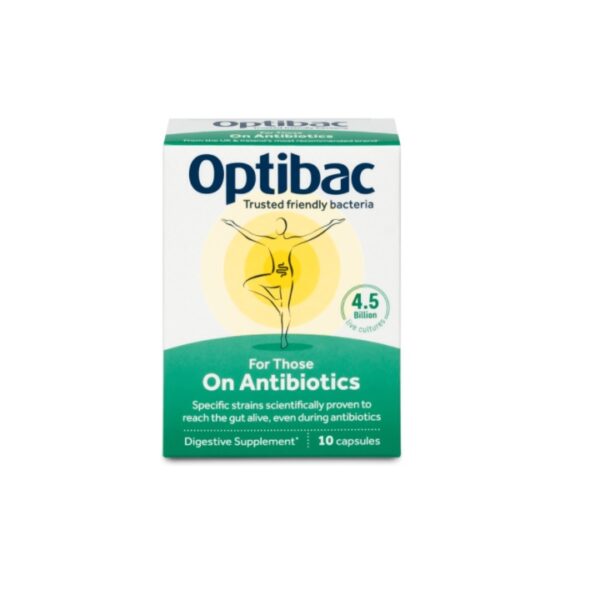 Reducere  OPTIBAC 062 PROBIOTIC TRATAMENT CU ANTIBIOTIC 10 CAPSULE Reducere