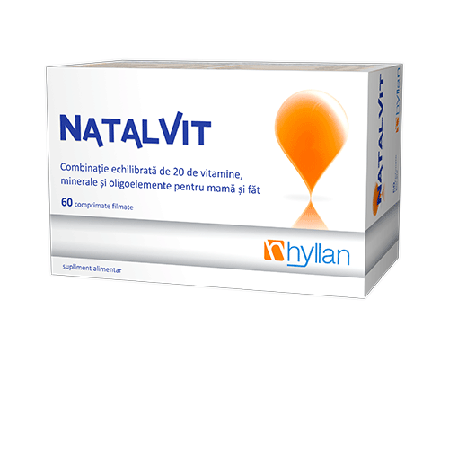 Reducere  HYLLAN NATALVIT 60 COMPRIMATE FILMATE Reducere