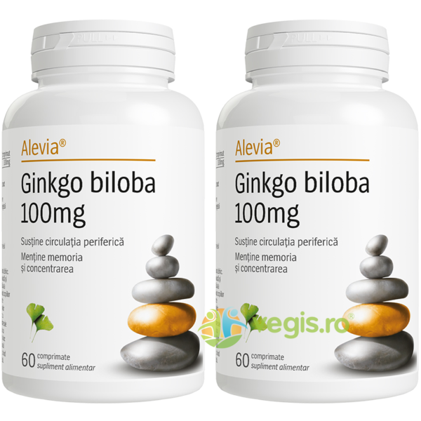 Reducere  Pachet Ginkgo Biloba 100mg 60cps+60cps