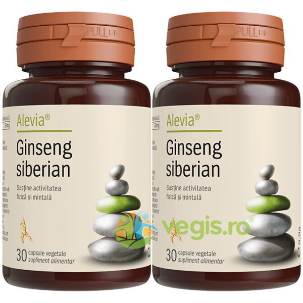 Reducere  Pachet Ginseng Siberian 30cps+30cps vegetale