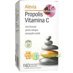 Reducere  Propolis Vitamina C Cu Echinacea si Stevie 40cpr