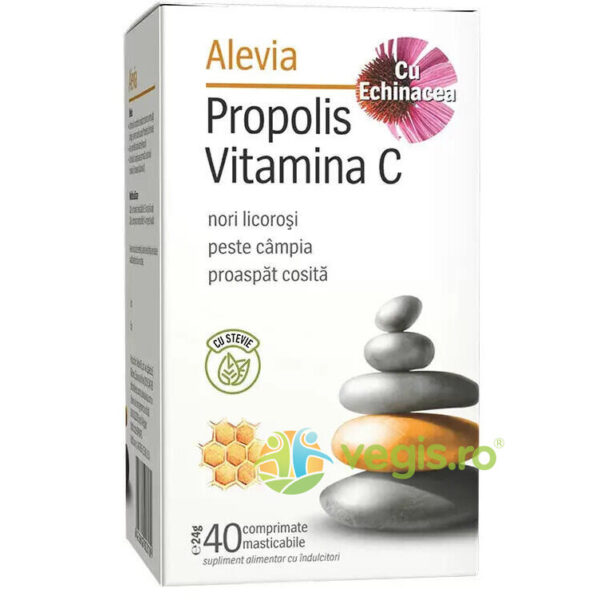 Reducere  Propolis Vitamina C Cu Echinacea si Stevie 40cpr