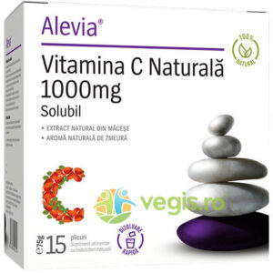 Reducere  Vitamina C Naturala Solubila 1000mg 15 plicuri