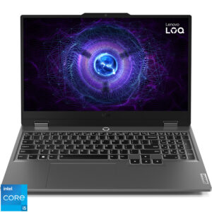 Reducere  ✅ Laptop Lenovo Gaming 15.6” LOQ 15IAX9, FHD IPS 144Hz, Procesor Intel® Core™ i5-12450HX (12M Cache, up to 4.40 GHz), 16GB DDR5, 512GB SSD, GeForce RTX 4060 8GB, No OS, Luna Grey Reducere