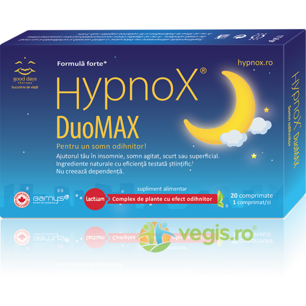 Reducere  Hypnox DuoMAX 20cpr Good Days Therapy,