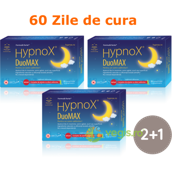 Reducere  Pachet Hypnox DuoMax 3 x 20cpr Good Days Therapy,