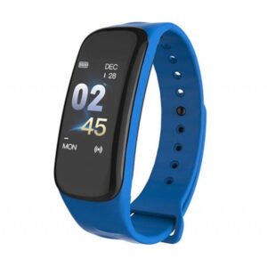 Reducere  Bratara Smart Smartband Techstar® C1 Fitness, Waterproof IP65, BT4.0, OLED Color, Albastru Reducere