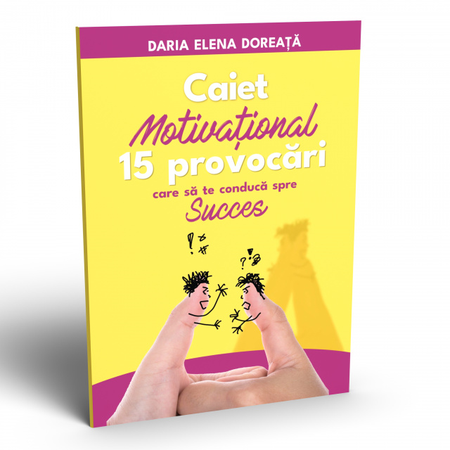 Reducere  Caiet motivațional pentru copii – 15 Provocări care să te conducă spre succes