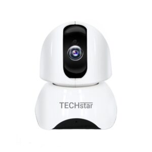 Reducere  Camera de Supraveghere IP Techstar® IC37, 3MP Full HD 1080P, 340° Night Vision, IR-CUT, Detectare Miscare, Salvare Inregistrari pe MicroSD Card sau Cloud, Rotire Orizontal si Vertical, Conexiune Hotspot Wireless Reducere