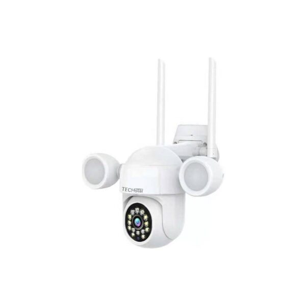 Reducere  Camera Supraveghere PTZ Techstar® D16B, 2MP, FullHD, Lumina IR si Proiector LED, Control Vertical + Orizontal, Audio Bidirectional, Detectarea Miscarii, ONVIF, P2P, Cloud, Slot MicroSD, Auto-Tracking Reducere