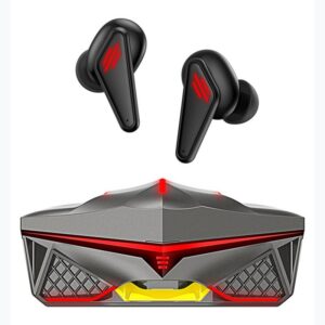 Reducere  Casti Bluetooth pentru Gaming Techstar® K98, Bluetooth 5.0, Microfon, Control prin atingere, Indicator LED, Rezistente la apa, potrivite pentru jocuri video/fitness/birou, Carcasa Magnetica, Negru Reducere