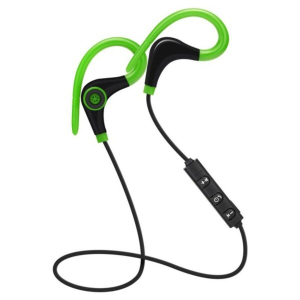 Reducere  Casti Wireless Techstar® BT200, Bluetooth 4.1 ,HD Audio, Rezistente la Transpiratie, Comenzi pe Fir, Verde Reducere