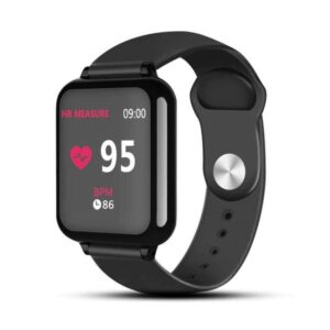 Reducere  Ceas Smartwatch B57 Techstar®, Waterproof, Fitness Tracker Unisex, Monitorizare Puls, Bluetooth, Negru Reducere