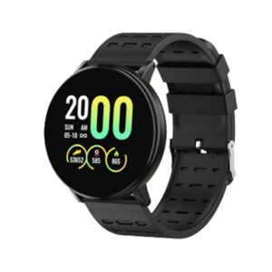 Reducere  Ceas Smartwatch Techstar® 119 Negru, Bluetooth, 1.3 inch IPS, Monitorizare Puls, Tensiune. Oxigenare, Sedentarism Reducere