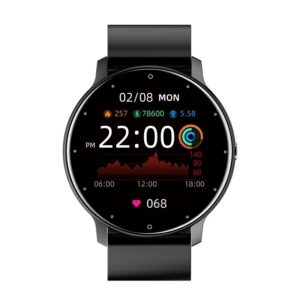 Reducere  Ceas Smartwatch Techstar® ZL02, Ecran 1.28 Inch TFT, Bluetooth 4.0, Notificari Apeluri/Mesaje, Monitorizare Fitness, Ritm Cardiac Si Tensiune Arteriala, Compatibil IOS/Android, Negru Reducere