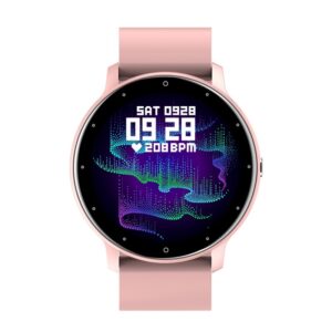 Reducere  Ceas Smartwatch Techstar® ZL02, Ecran 1.28 Inch TFT, Bluetooth 4.0, Notificari Apeluri/Mesaje, Monitorizare Fitness, Ritm Cardiac Si Tensiune Arteriala, Compatibil IOS/Android, Roz Reducere