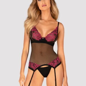 Reducere  ✅ Corset Rosenty Negru – SevenSins.ro