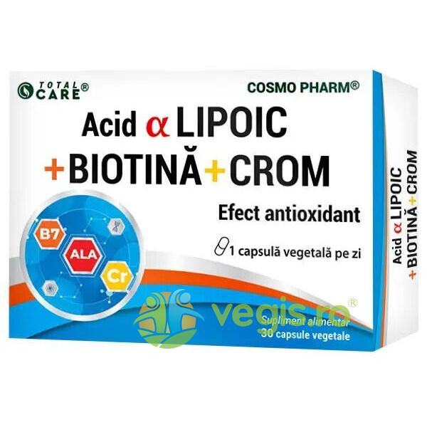 Reducere  Acid Alfa Lipoic + Biotina + Crom 30cps