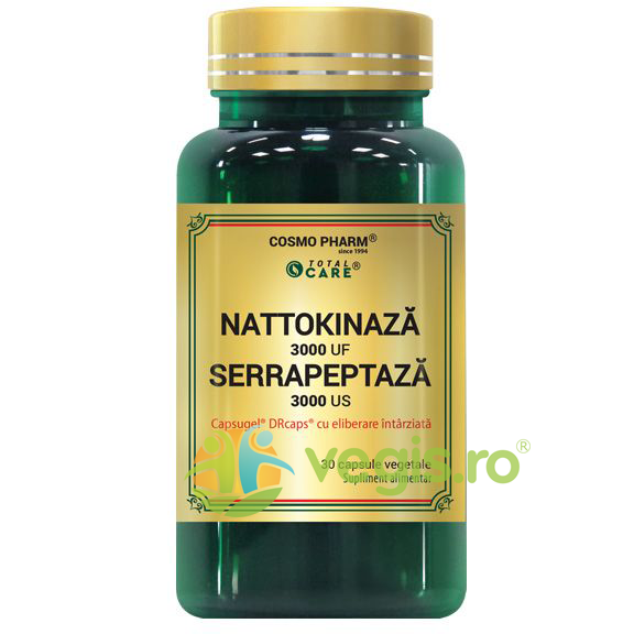 Reducere  Nattokinaza Serrapeptaza 30cps