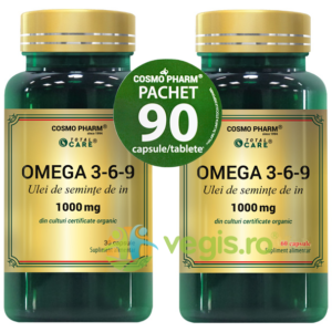 Reducere  Ulei de Seminte de In (Omega 3-6-9) 60cps+30cps