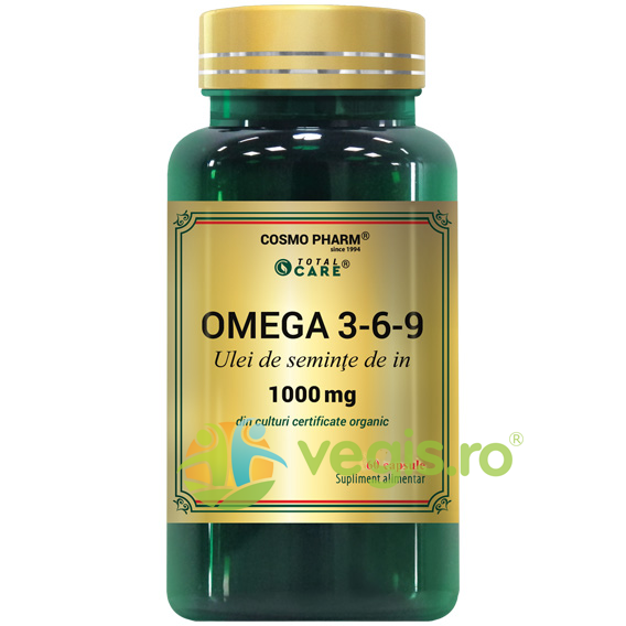 Reducere  Ulei Seminte de In (Omega 3-6-9) 1000mg Total Care 60cps