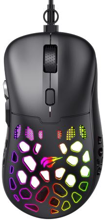 Reducere  ✅ Mouse Gaming Havit MS955 RGB Black Reducere